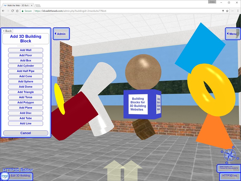 3D CMS - 3D Building Blocks