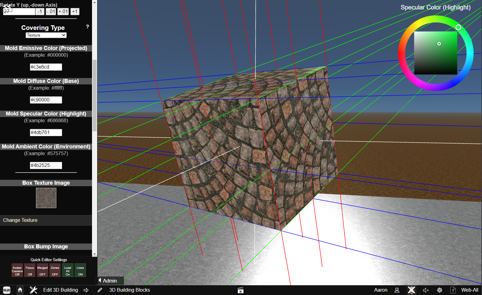 3D CMS - Adding a 3D Building Block