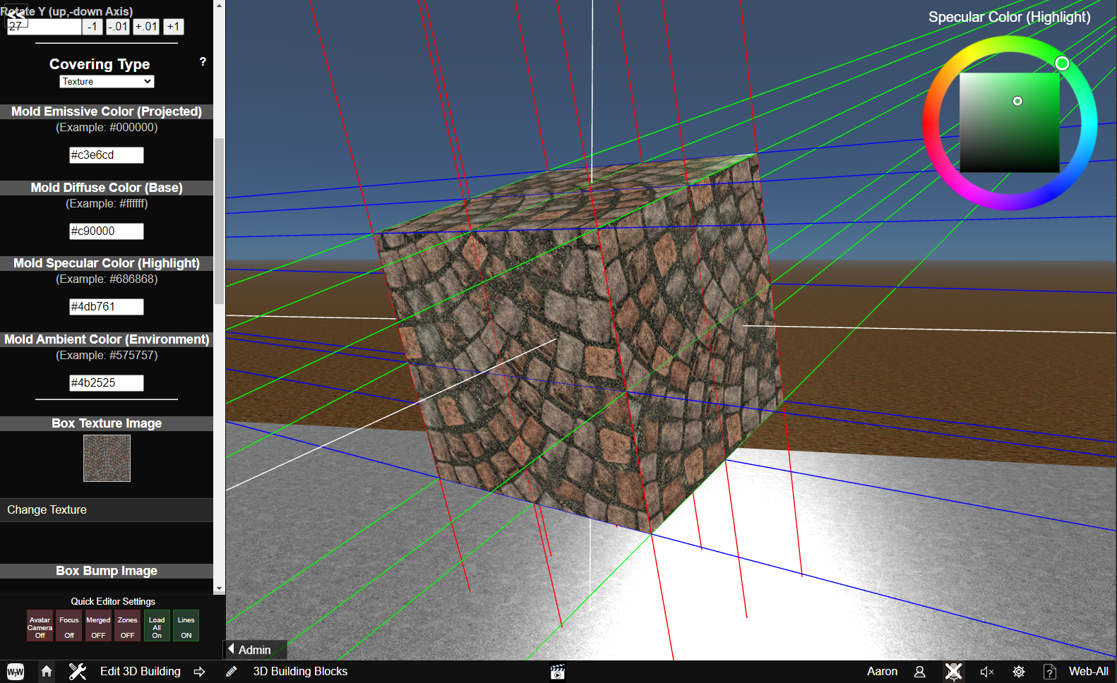 3D CMS - Adding a 3D Building Block