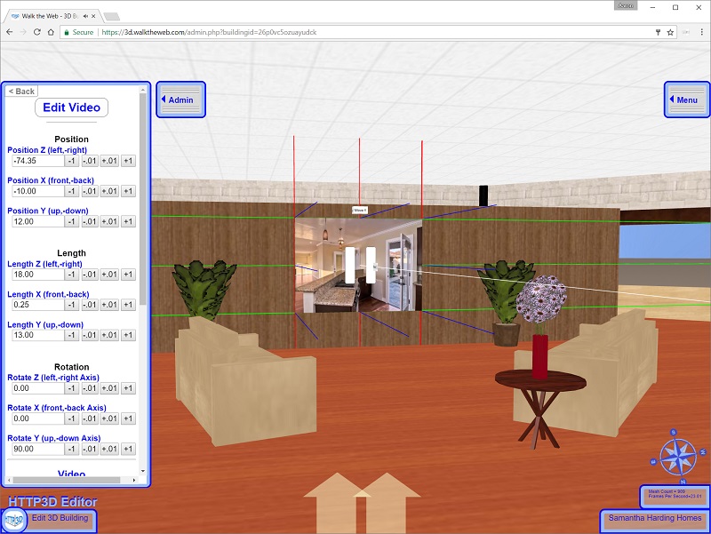 Edit 3D Web Object