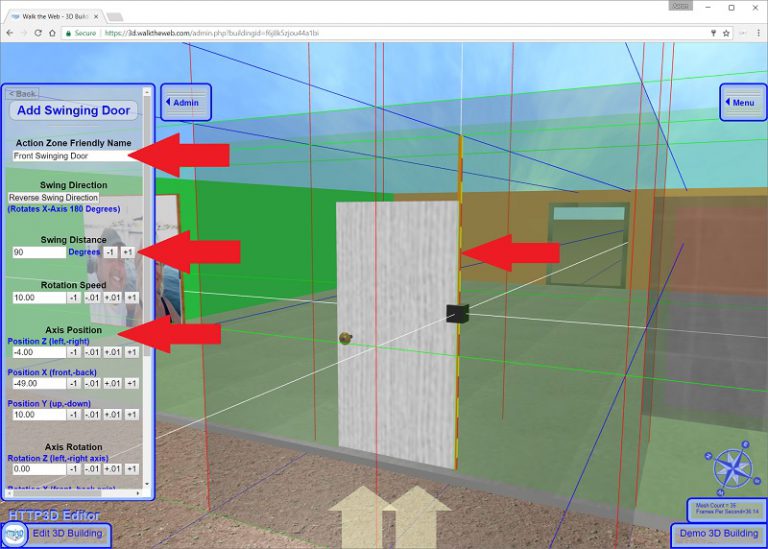 Swinging Doors Action Zones WalkThe