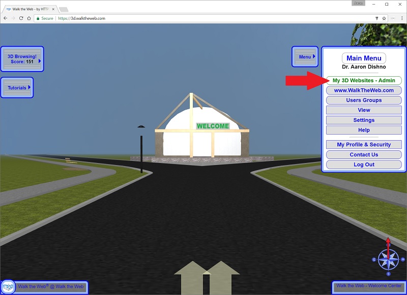 Navigate to Admin