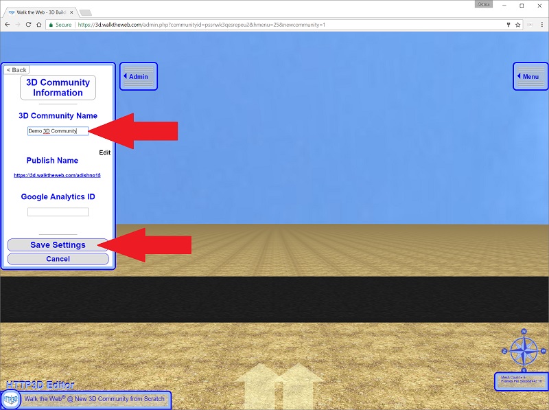 Save 3D Community Information