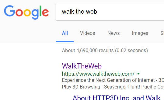 Walk the Web on Google