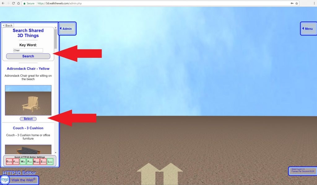 Search and Select