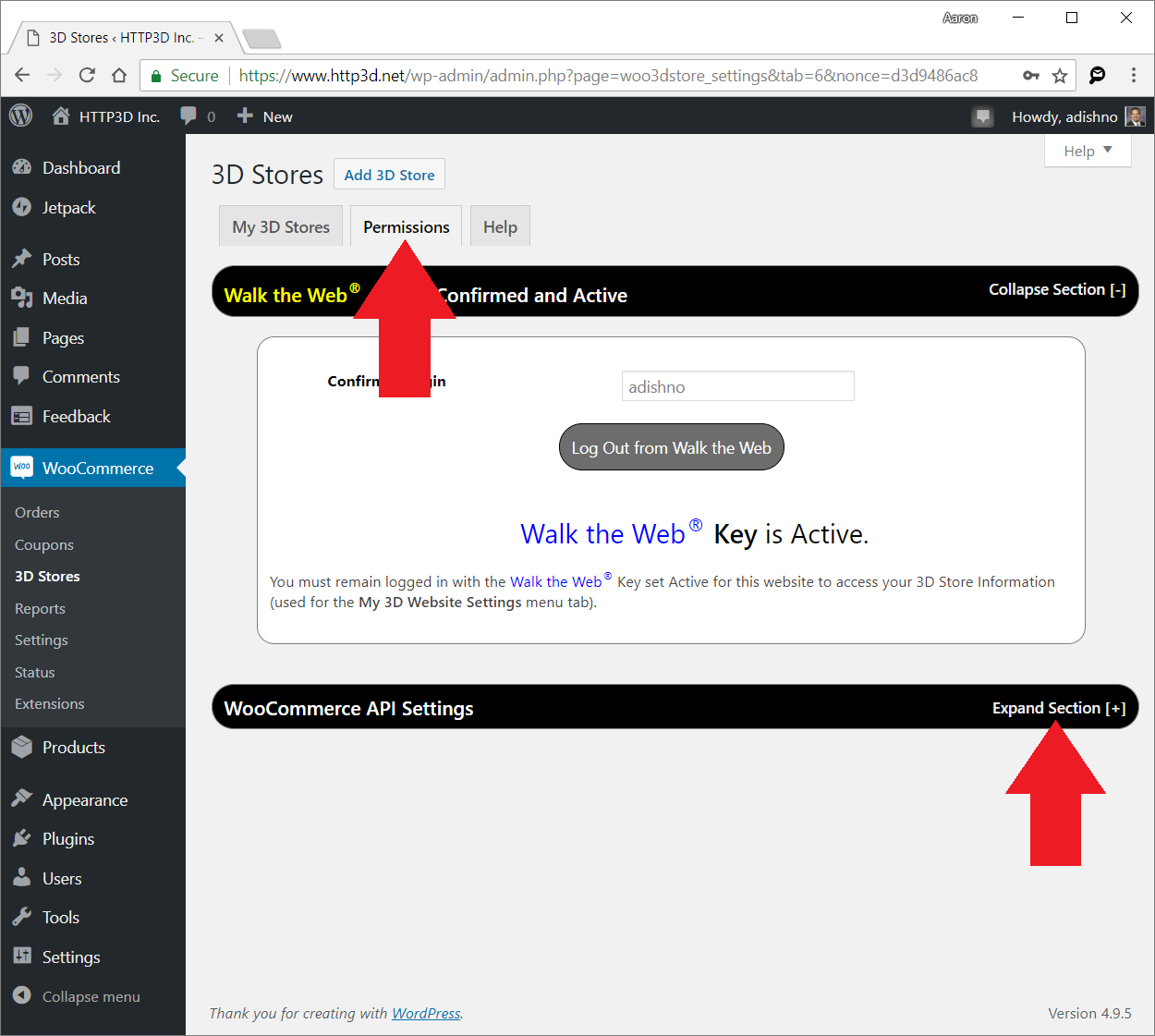 Permissions Tab